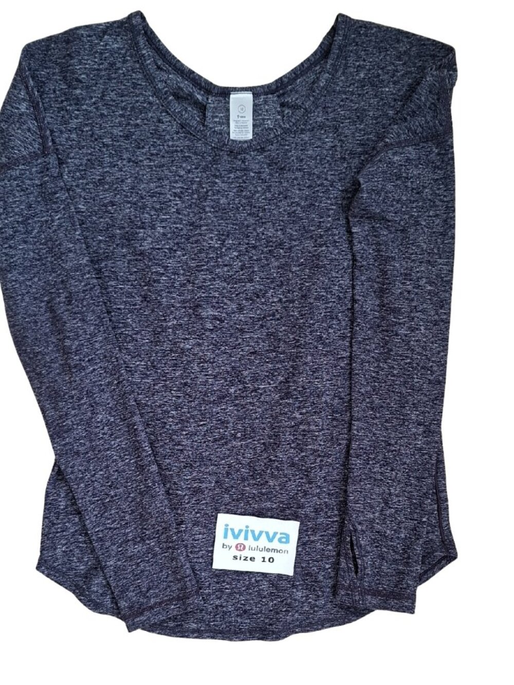 Ivivva Girl by Lululemon 🍋Mindful Moment LS Tee*Rulu Indigo thumbholes size 10